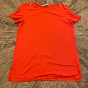 •Michael Kors• Orange zipper shirt